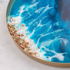 Resin serving tray