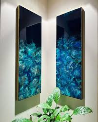 Resin wall art panel