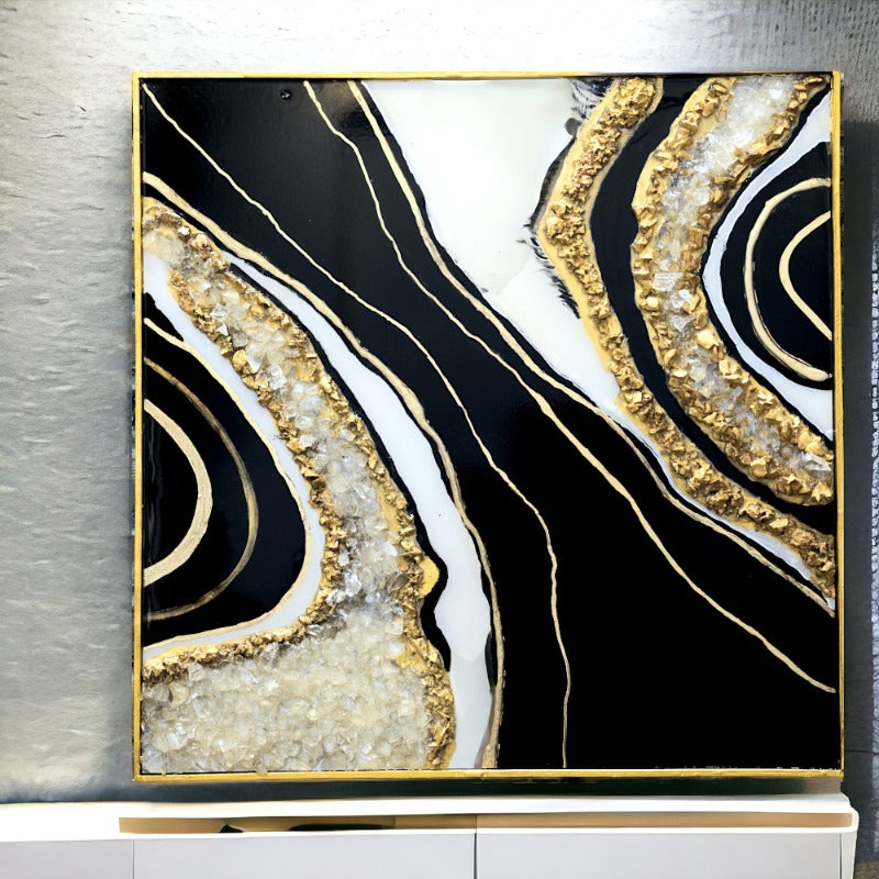Resin wall art panel