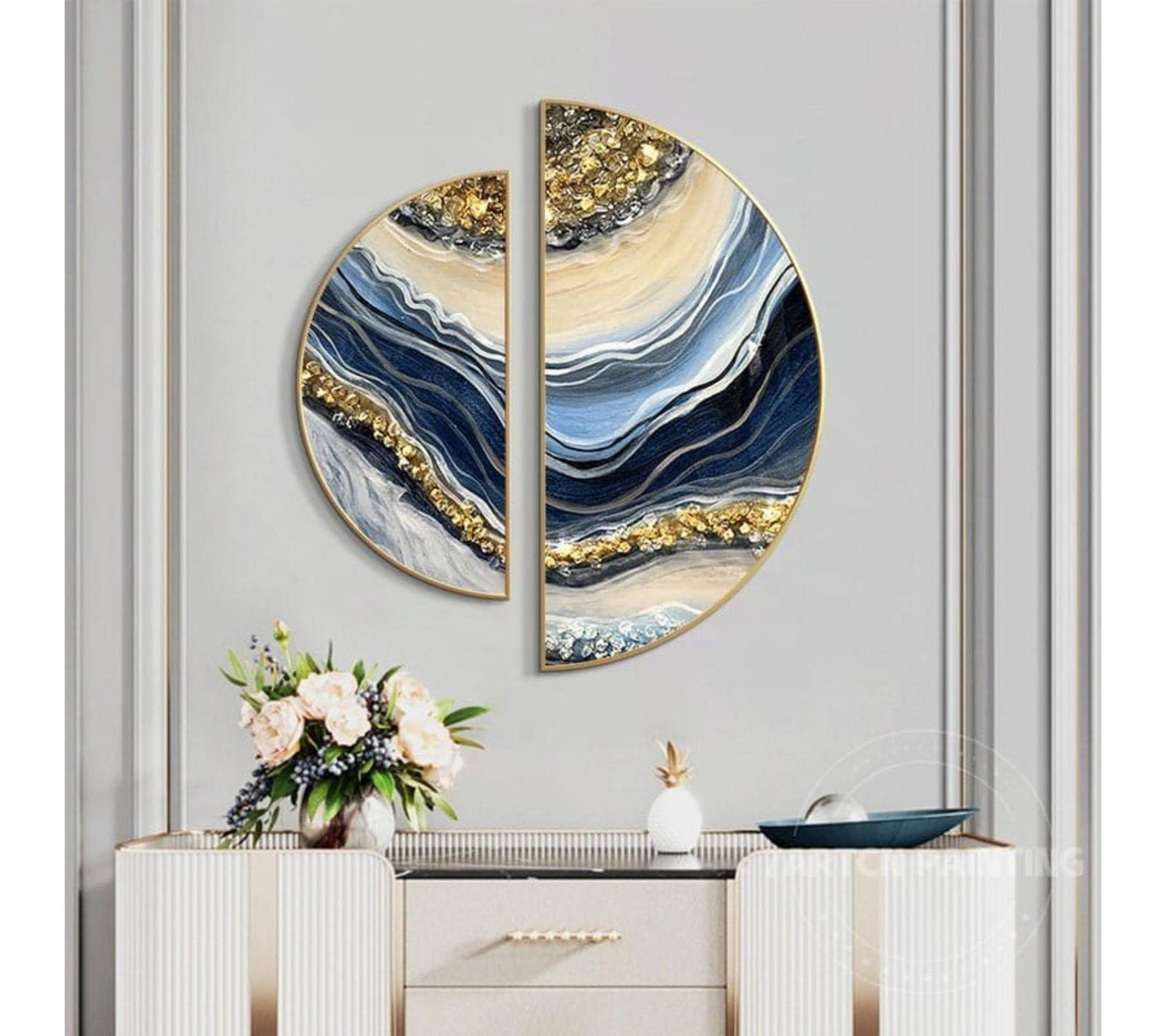 Resin wall art panel